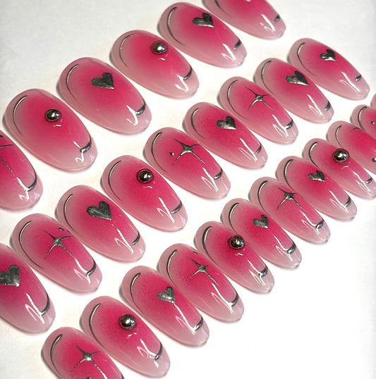 Pink Aura & Chrome Hearts Set