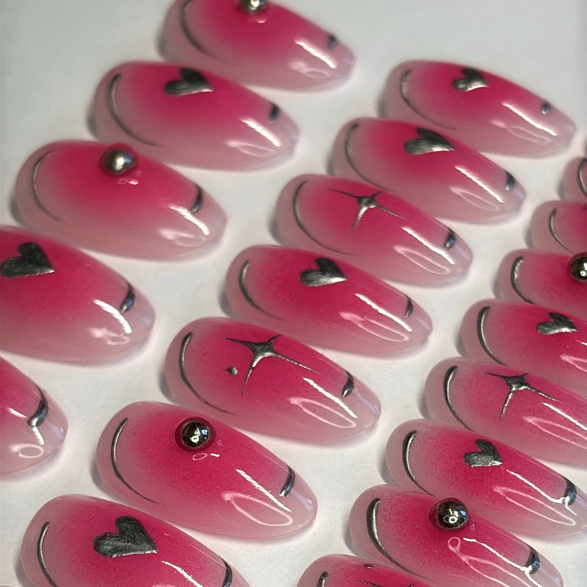 Pink Aura & Chrome Hearts Set