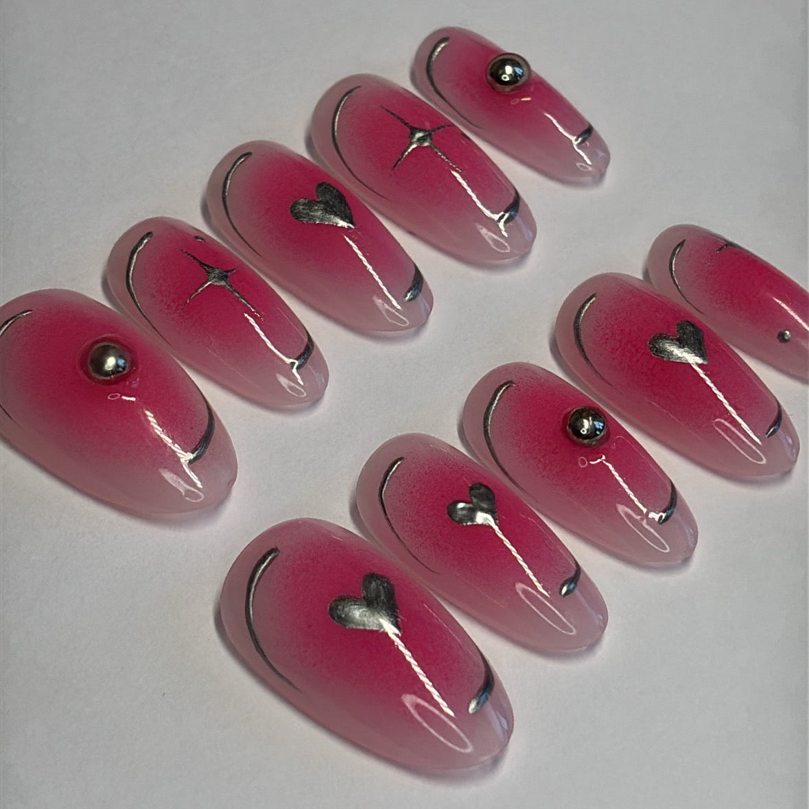 Pink Aura & Chrome Hearts Set